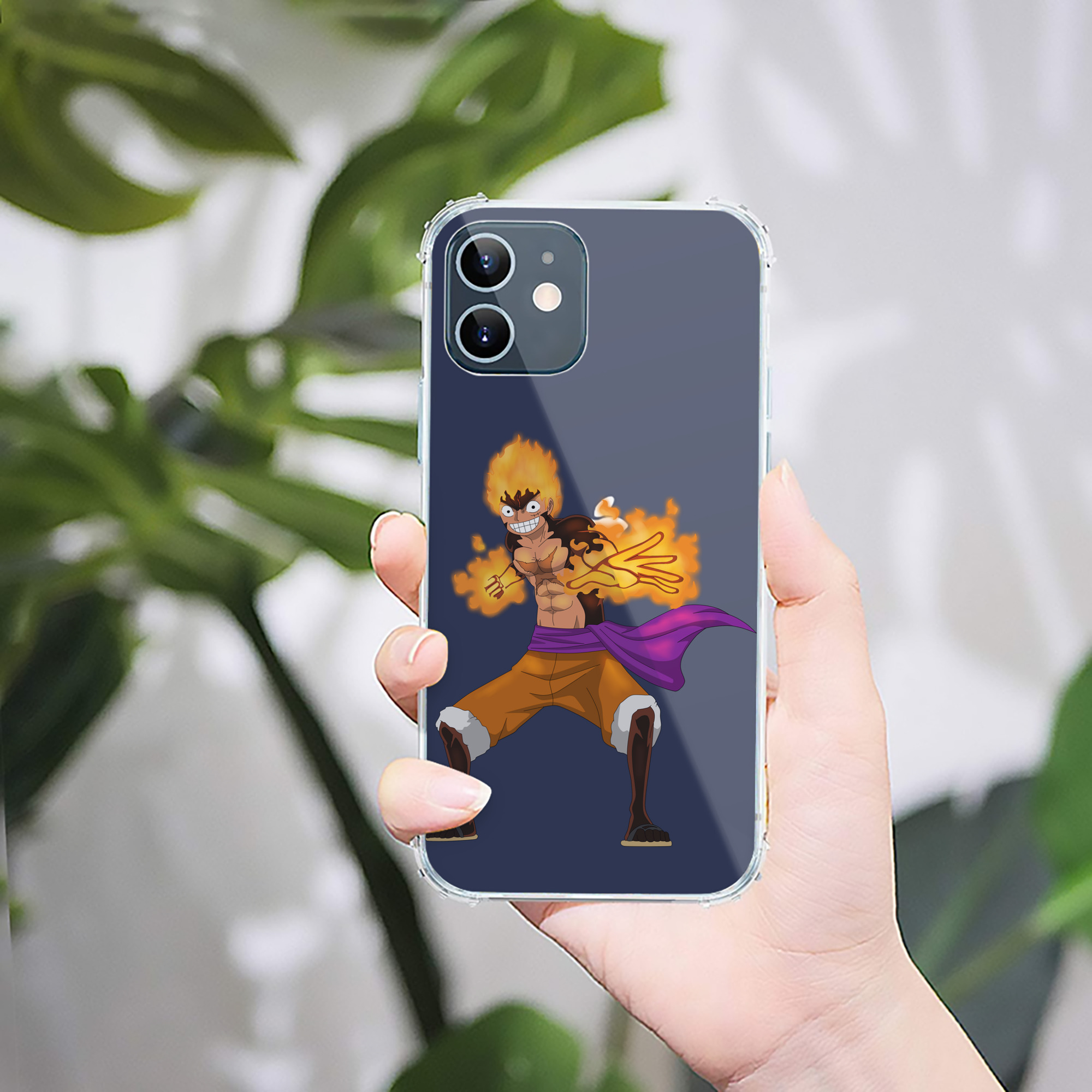 （画像用） ワンピース モンキー・D・ルフィ ONE PIECE Monkey D. Luffy 【iPhone 12シリーズ対応】透明スマホケース（クリアソフトケース）
